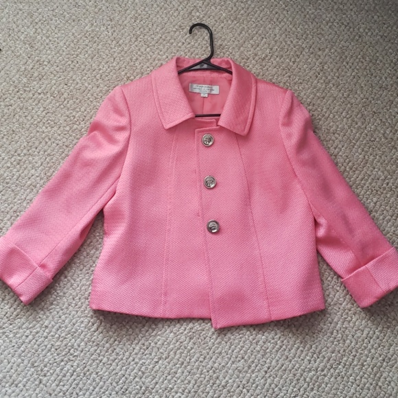 Tahari Pink Jacket- 6P - Picture 1 of 5